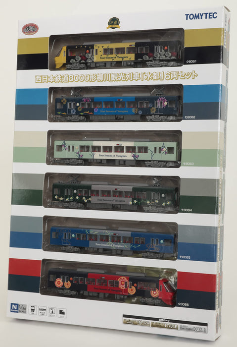 Tomytec Japan Railway Collection Type 8000 Yanagawa Sightseeing Train Suito 6 Car Set 319108