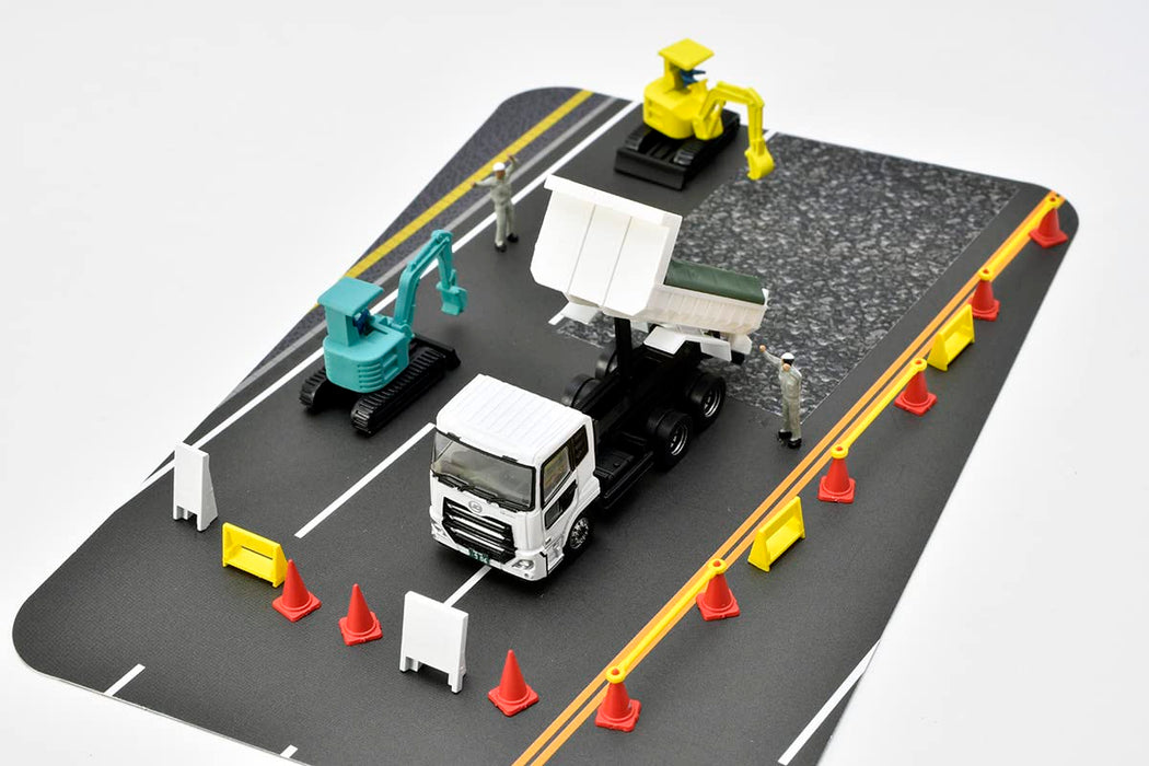 Ensemble de diorama de collection de camions Tomytec Japon pour décharge de chantier de construction de routes