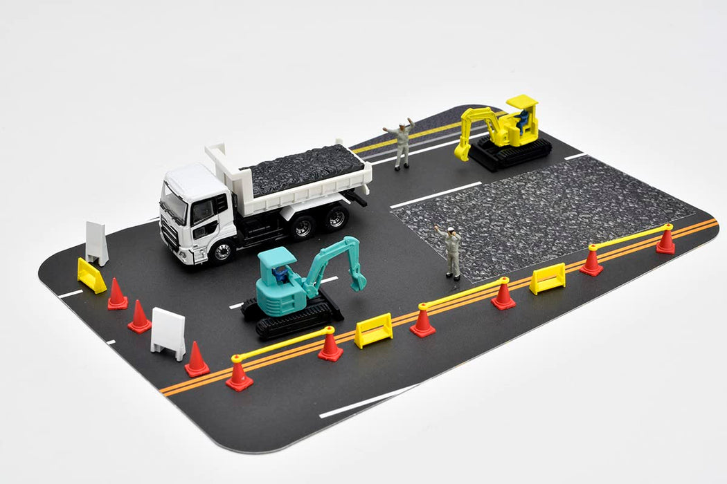 Tomytec Japan Truck Collection Diorama Set For Road Construction Site Dump