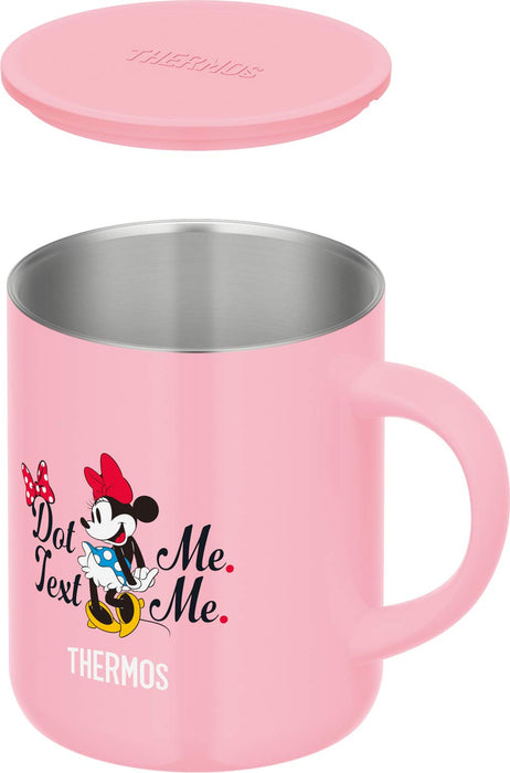 Thermos Vacuum Insulated Mug (Minnie Light Pink) 350ml - Insulated Cups Made In Japan