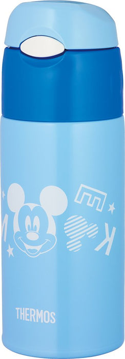 Thermos Vacuum Insulated Straw Bottle 400Ml Mickey Brewster Japan Fhl-401Fds Bls