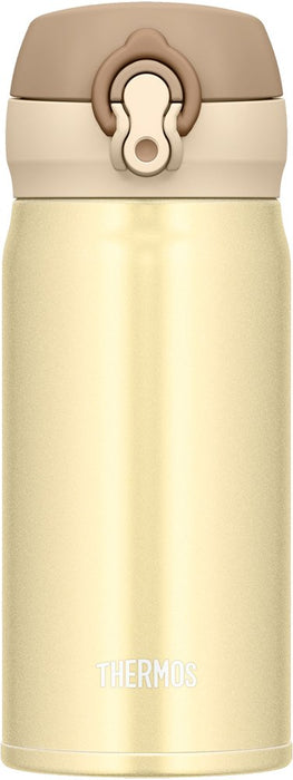 Thermos JNL-353 CRG Vakuumisolierter mobiler Becher Creamy Gold 350 ml Japanische Isolierflaschen