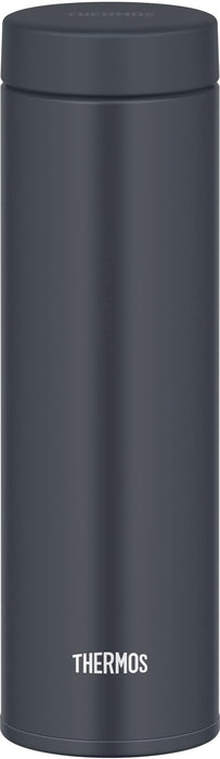 Bouteille d'eau thermos, isolée sous vide et portable (gris foncé) Bouteille isolée sous vide de 480 ml