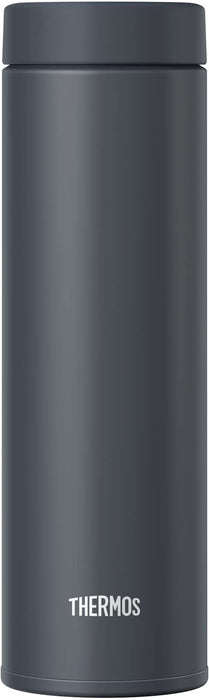 Bouteille d'eau thermos, isolée sous vide et portable (gris foncé) Bouteille isolée sous vide de 480 ml