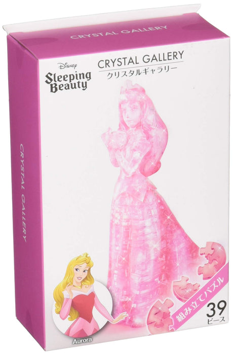 Hanayama Crystal Gallery 3D Puzzle Disney Sleeping Beauty Princess Aurora 39 Pieces Japanese 3D Puzzle Figure