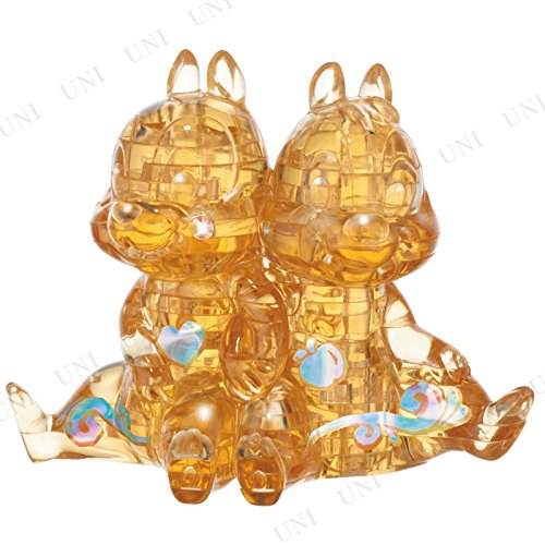 Hanayama Disney Crystal Gallery Brown Chip 'N' Dale 3D Puzzle 46 Pieces Japanese Puzzles Toys