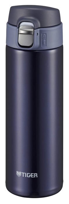 Tiger Mmj-A482-Aj Thermos Mini bouteille en acier inoxydable bleu marine 480 ml Bouteilles isothermes japonaises