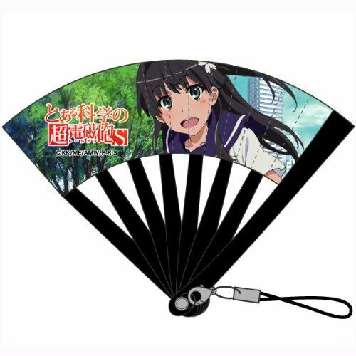 To Aru Kagaku No Railgun S Mini Folding Fan Strap Saten
