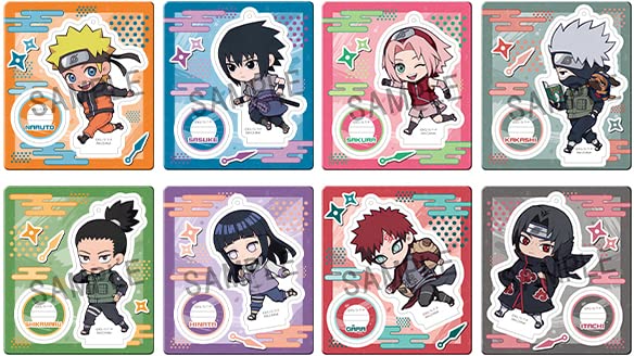 MEGAHOUSE Naruto Shippuden Tokotoko Support Acrylique Vol.1 Boîte de 8 Pièces