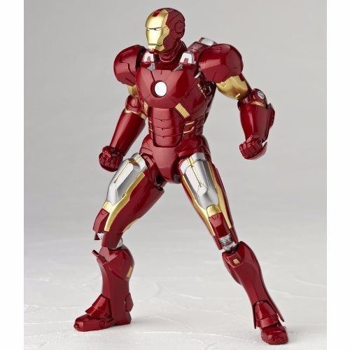 Tokusatsu Revoltech No.042 The Avengers Iron Man Mark Vii Figur Kaiyodo