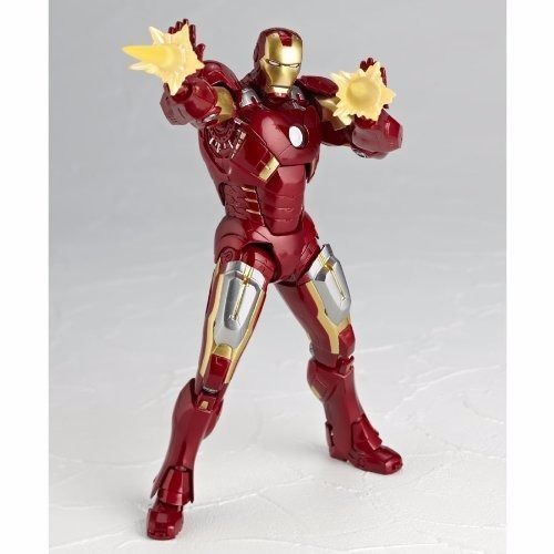 Tokusatsu Revoltech No.042 The Avengers Iron Man Mark Vii Figurine Kaiyodo