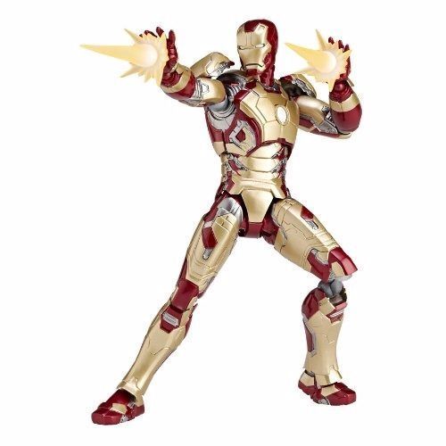 Tokusatsu Revoltech No.049 Iron Man 3 Iron Man Mark Xlii Figurine Kaiyodo Japon