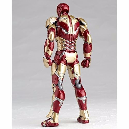 Tokusatsu Revoltech No.049 Iron Man 3 Iron Man Mark Xlii Figur Kaiyodo Japan