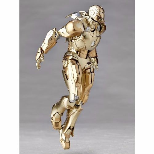 Tokusatsu Revoltech No.052 Iron Man 3 Ironman Mark Xxi Midas Figurine Kaiyodo