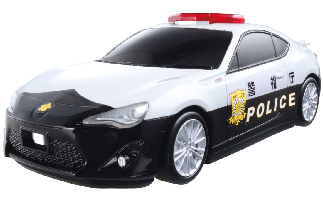 Tomica Großes Reinigungs-Polizeiauto Toyota 86
