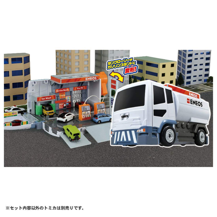 Takara Tomy Tomica World Gas Station Eneos Japanese Plastic Tank Lorry Models