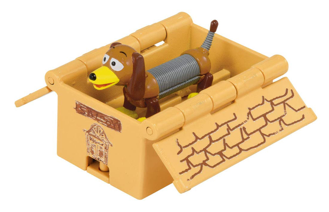 Takara Tomy Dream Tomica Ts-08 Toy Story Slinky Dog & Cardboard Toy Box 875000 Toy Story Model