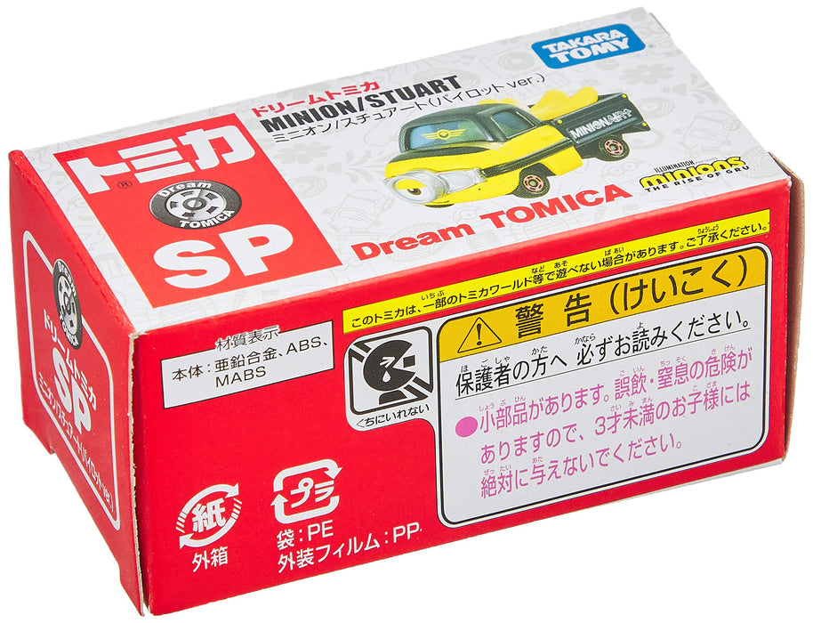 Takara Tomy Dream Tomica Sp Minion Stuart Pilot Ver - Minion Stuart - Minions Toy