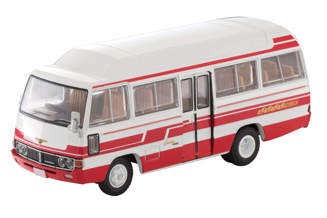 Tomytec Tomica Limited Vintage Deluxe Toyota Coaster High Roof 1/64 Scale Car White/Red