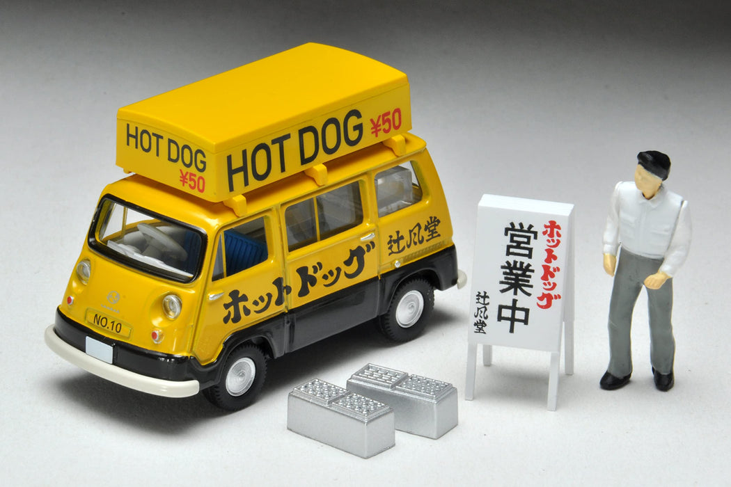 Tomytec Tomica Limited Vintage 1/64 Subaru Sambar Light Van Hot Dog Shop Yellow/Black Figure Japan 321446