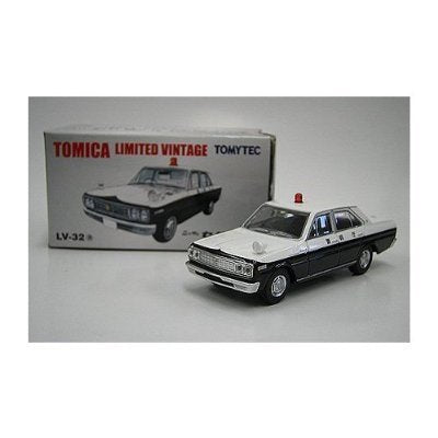 Tomytec Tomica Limited Vintage Nissan Cedric Lv-32A Police Car Model