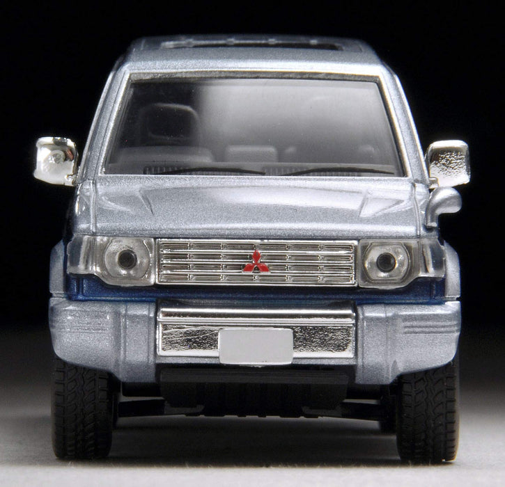 Tomytec Neo 1/64 Mitsubishi Pajero Mid Roof Wide Super Exceed Silber/Blau