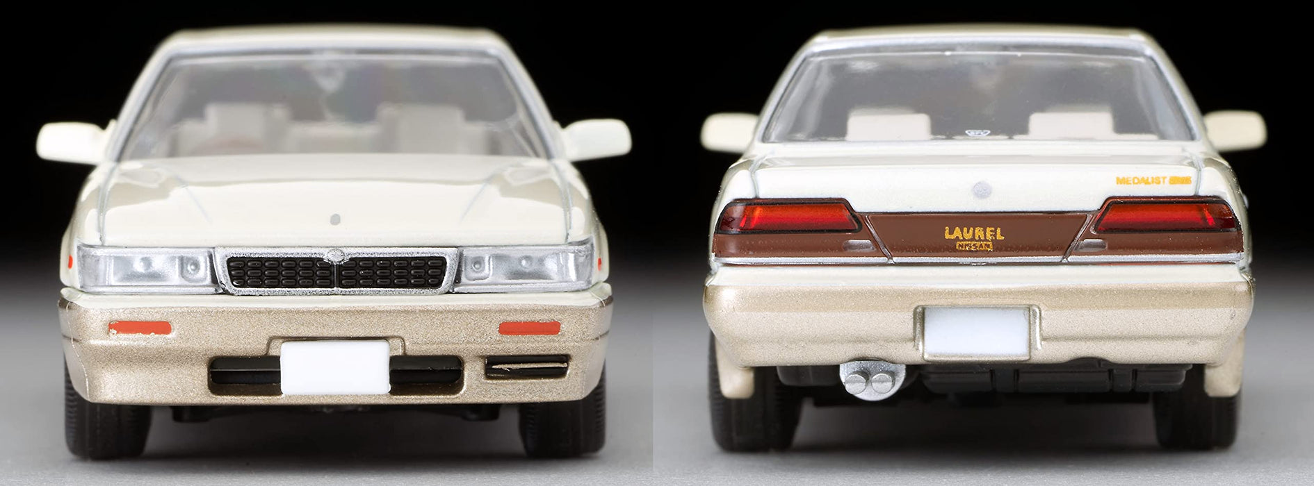 Tomytec Tomica Limited Vintage Neo Nissan Laurel 1/64 Scale Twin Cam Turbo - White/Gold