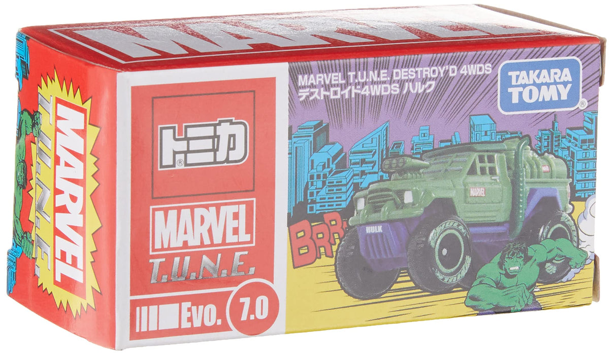 Takara Tomy Marvel Tune Tomica Evo.7.0 Destroid 4Wds Hulk 897057 Marvel Toys