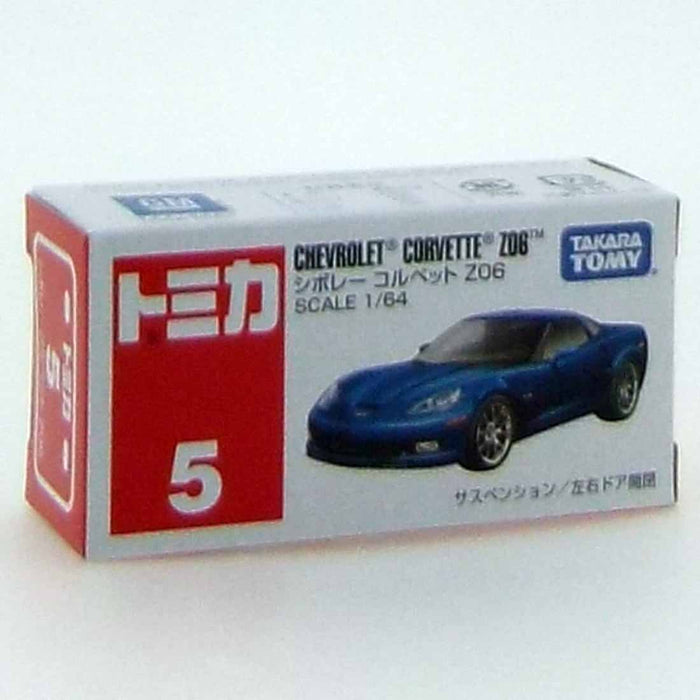 Takara Tomy Tomica No.5 Chevrolet Corvette Z06 (Box) Plastic Car Toys Made In Japan