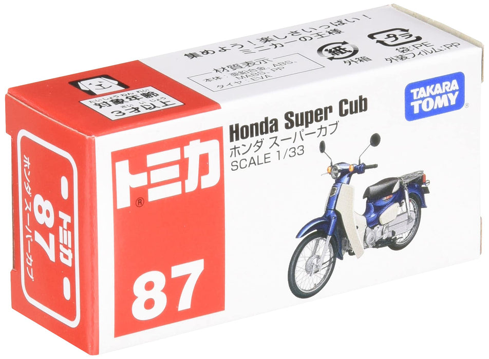 Takara Tomy Tomica 87 Honda Super Cub (879978) Japanische Super Cub-Modelle aus Kunststoff