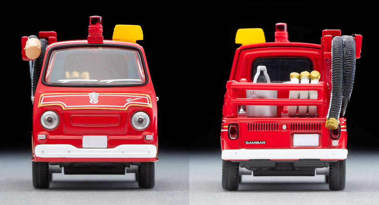 Tomytec Tomikarama Vintage Subaru Sambar Fire Engine Mini Diecast Car and Doll Set
