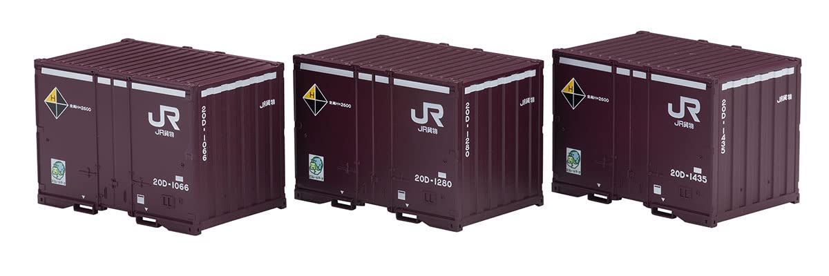 Tomytec Tomix Spur H0 Jr 20D Container-Erweiterung, 3-teilig, Eisenbahnmodell HO3139