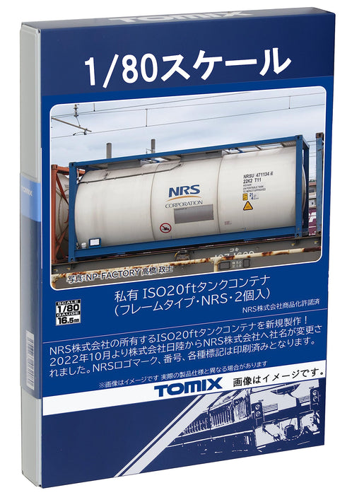 Tomytec Tomix Spur H0 Iso20Ft Tankcontainerrahmen NRS 2-teiliges Eisenbahnmodell HO-3143