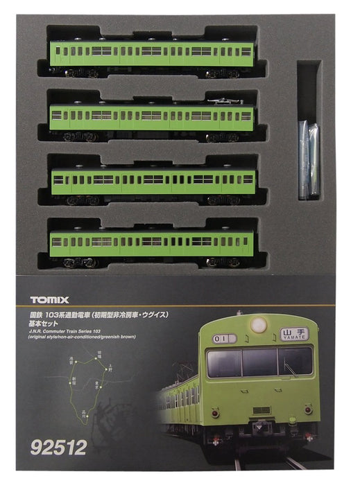 Tomytec Tomix N Gauge 103 Early Model Basic Set 92512 - Train en édition limitée
