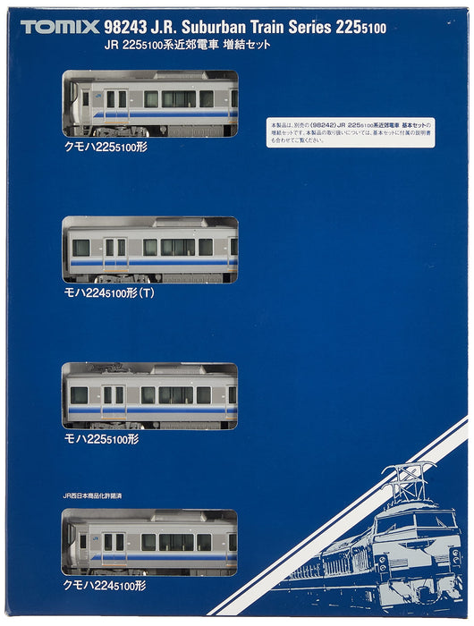 Tomytec Tomix N Gauge 225-5100 Ensemble d'extension de train miniature de chemin de fer de banlieue