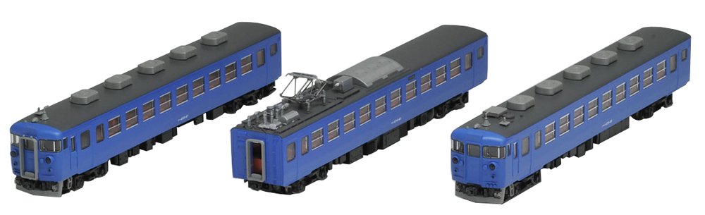 Tomytec Tomix N Gauge 475 Series Blue Hokuriku Main Line Railway Model Train Set