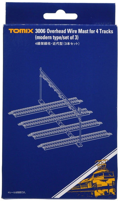 Tomytec Tomix N Gauge Modern 4-Wire Overhead Line Pole Set - 3006 Railway Model