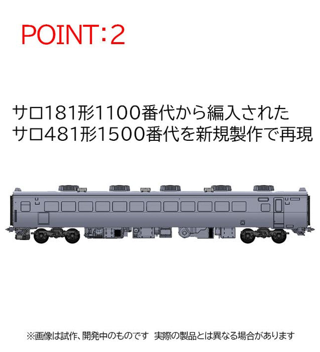 TOMIX 98795 Jnr Series 485-1500 Limited Express Hatsukari 6 Voitures Set N Scale
