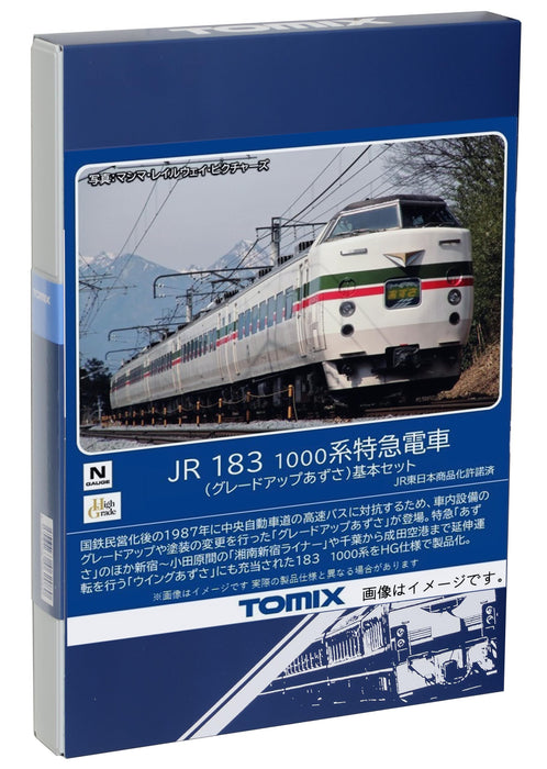 Tomytec Japon N Gauge Jr 183 Série 1000 Azusa Basic Set 98540 Train modèle ferroviaire
