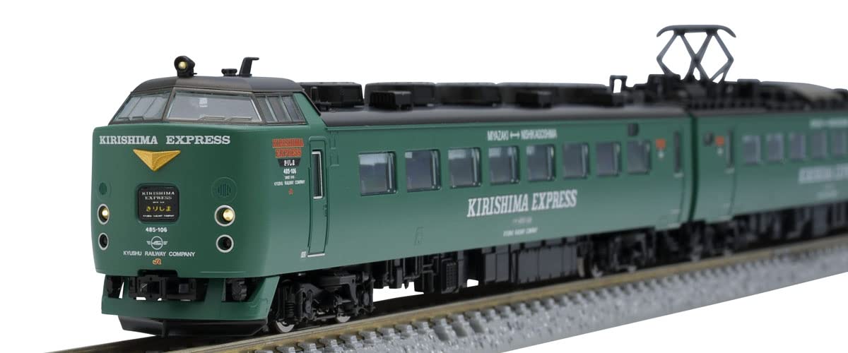 Tomytec Tomix N Gauge 485 Series Kirishima Express 98469 Train modèle vert