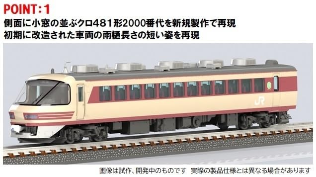 Tomytec N Spur JR 485 Serie Kyoto Station Raicho Kuro 481-2000 Japan Zugmodell-Set 98548