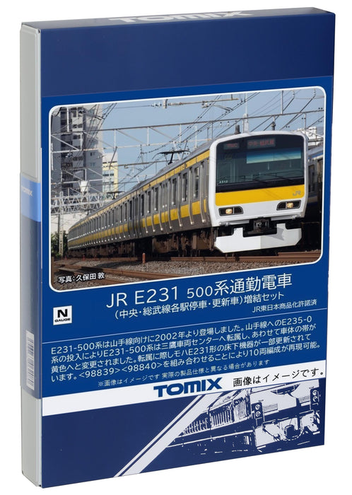 Tomytec Japon Tomix N Gauge Chuo/Sobu Line Station Arrêt/Renouvellement Voiture 98840 Train Set