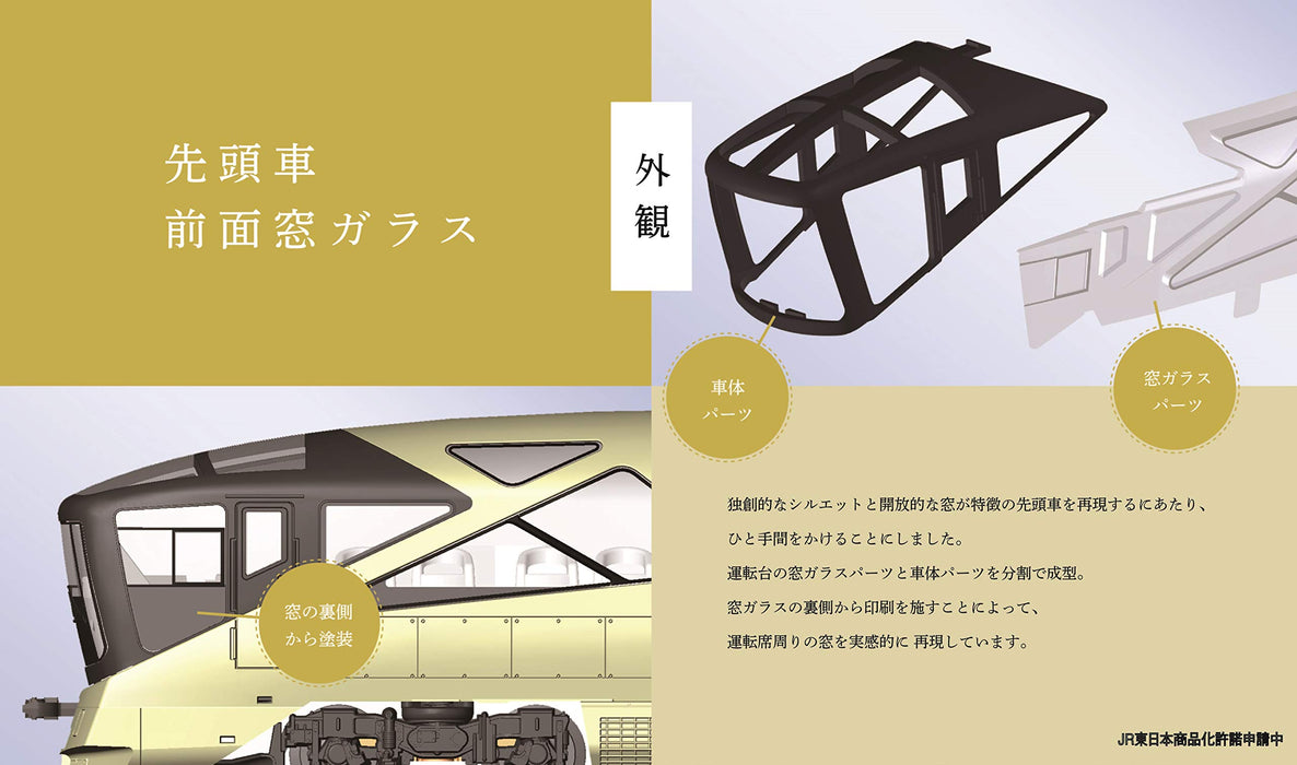 Tomix N Gauge Jr East E001 Type  Train Suite Shikishima  Progressive Grade Add-On Set (5 Cars) 98308 Model Train