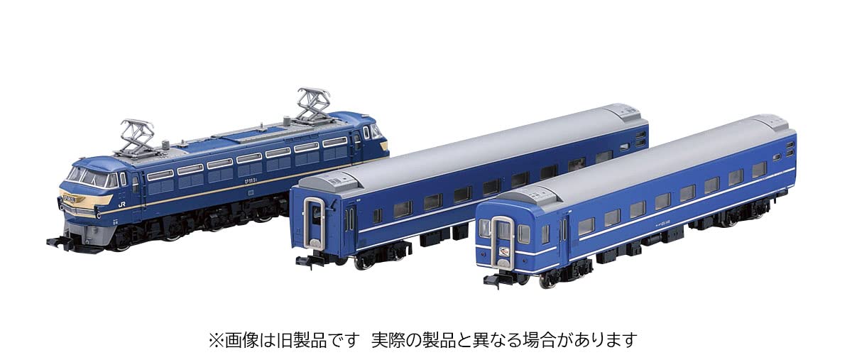 TOMIX - 98388 Jr Type Ef66 Blue Train Set 3 Cars Set - N Scale