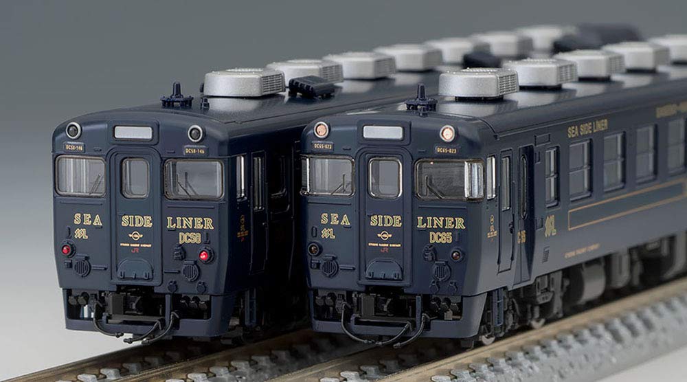 Tomytec Tomix Spur N Kiha 58 Serie Seaside Liner Marineblau 3-Wagen-Diesel-Eisenbahn-Modellset