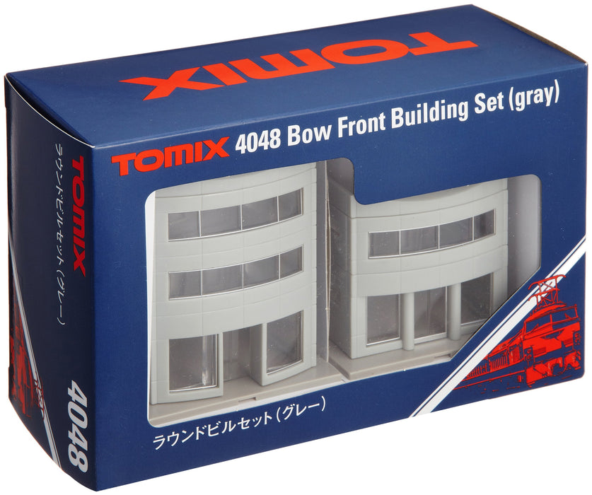 TOMIX 4048 Bow Front Building Set Gray N Scale