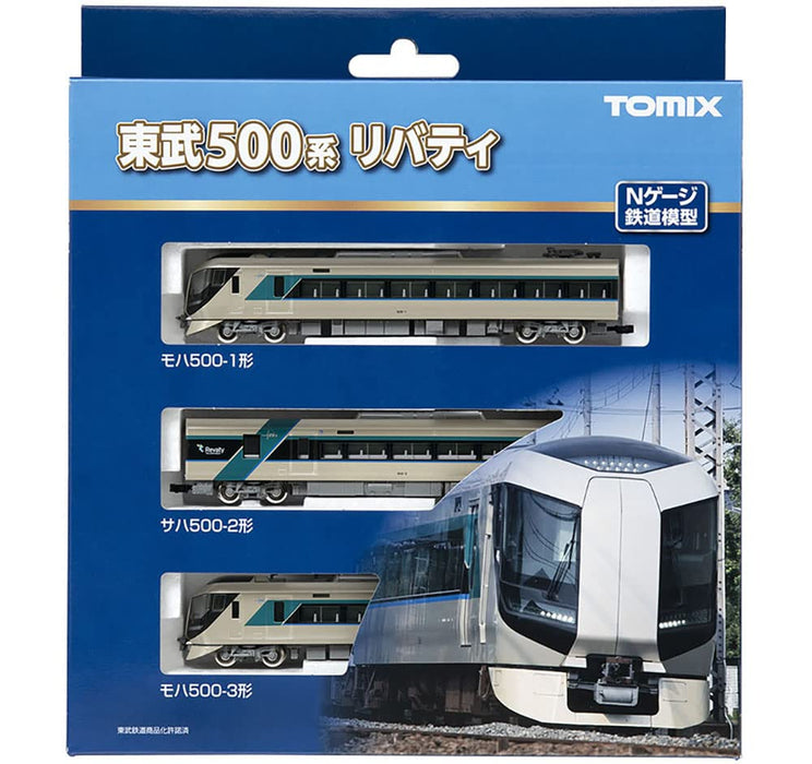 Tomytec Tomix N Gauge Tobu 500 Series 3-Car Liberty Basic Set Railway Model Train 98427