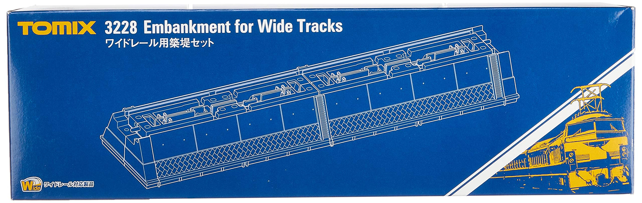 Tomytec Tomix N Gauge Wide Rail Embankment Set 3228 for Railway Models