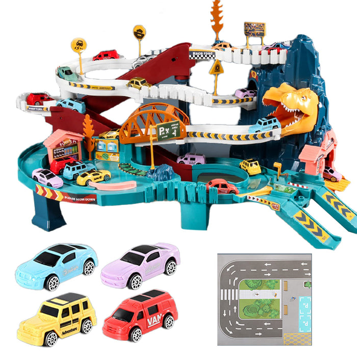 Tommyfield Rail Toy Car Dino Assembly Set