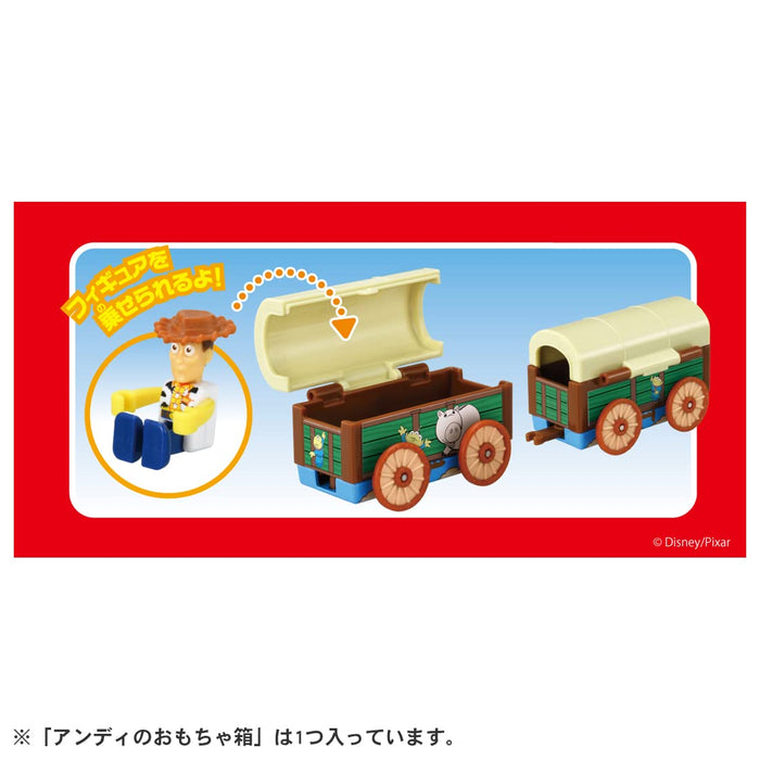 TAKARA TOMY Dream Tomica Ride On Disney Boîte à jouets Woody et Andy